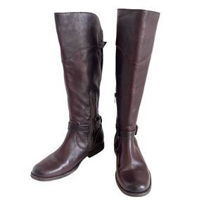 Frye Phillip Knee High Leather Riding Boots Dark Brown Size 7 Equestrian